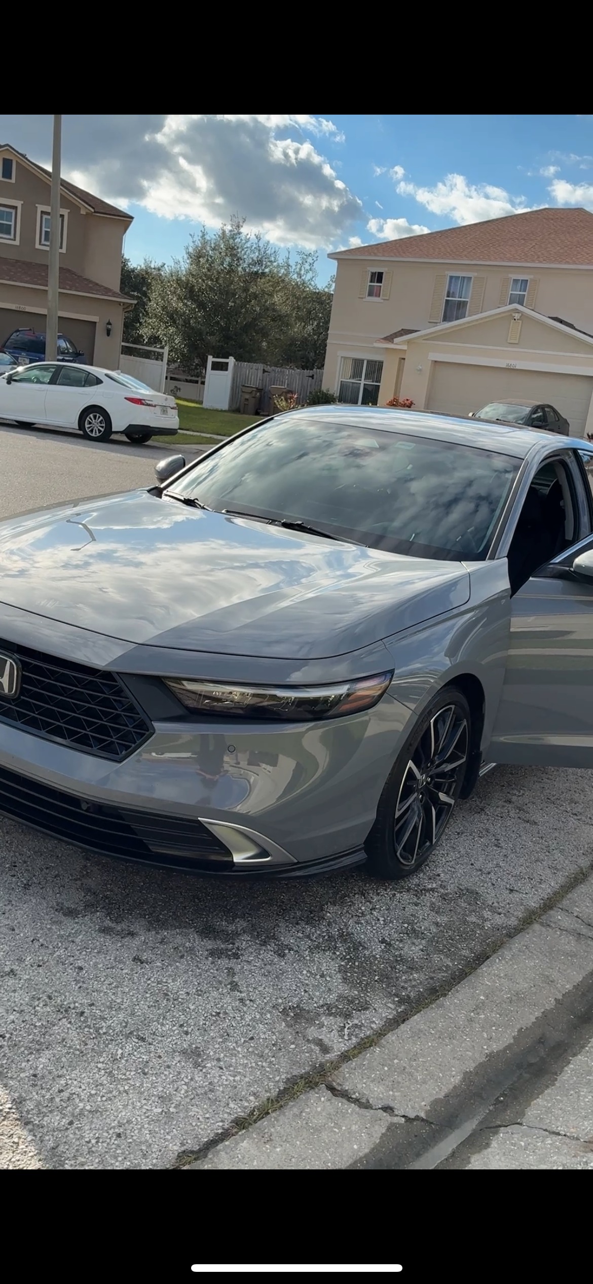 Gray Honda Accord exterior detail - showroom shine finish